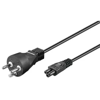 Microconnect PE120805 power cable Black 0.5 m Power plug type K C5 coupler