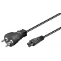 Microconnect PE120805 power cable Black 0.5 m Power plug type K C5 coupler