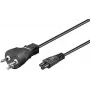 Microconnect PE120810 power cable Black 1 m Power plug type K C5 coupler