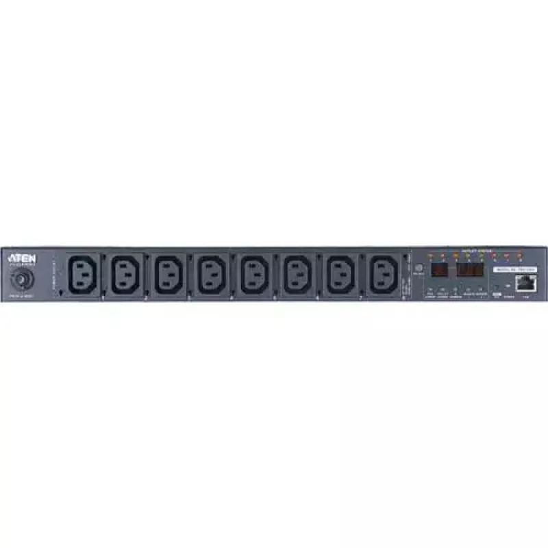 ATEN 1U 10A 8 Outlet Switched + Metered PDU + Free Eco PDU Manager Software
