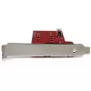 StarTech.com 2x M.2 SATA SSD Controller Card - PCIe, PCIe, M.2, Full-height / Low-profile, PCI 2.0, Red, CE, FCC, TAA