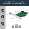 StarTech.com 3-Port M.2 SSD (NGFF) Adapter Card - 1 x PCIe (NVMe) M.2, 2 x SATA III M.2 - PCIe 3.0
