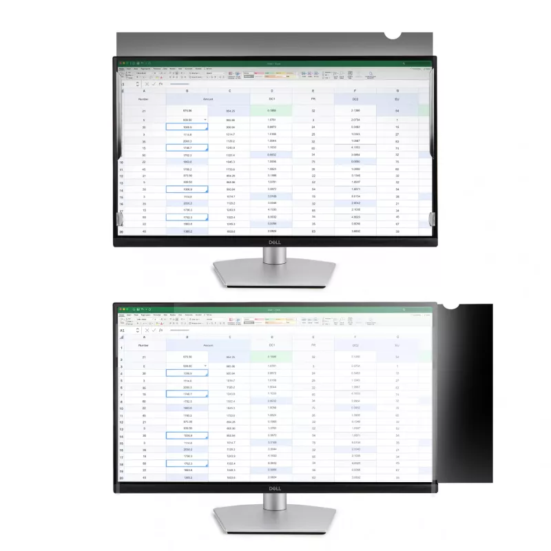 StarTech.com Monitor Privacy Screen for 23 inch Display - Computer Screen Security Filter - Blue Light Reducing Screen Protector Film - 16:9 Widescreen - Matte/Glossy - +/-30 Degree