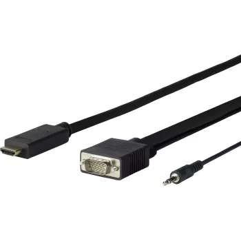 Vivolink PROHDMIVGA5 video cable adapter 5 m HDMI Type A (Standard) VGA (D-Sub) + 3.5mm Black