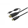 Vivolink PROUSBCHDMIUSBB10 USB cable USB 3.2 Gen 1 (3.1 Gen 1) 10 m USB C Black