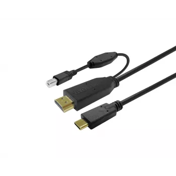 Vivolink PROUSBCHDMIUSBB7.5 USB cable USB 3.2 Gen 1 (3.1 Gen 1) 7.5 m USB C Black
