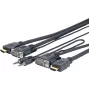 Vivolink PROVGAHDMIFLY5 video cable adapter 4 m VGA (D-Sub) + 3.5mm HDMI Type A (Standard) Black