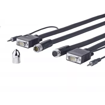 Vivolink PROVGASCW10 VGA cable 10 m VGA (D-Sub) Black