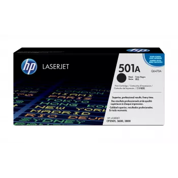 HP 501A Black Original LaserJet Toner Cartridge, 6000 pages, Black, 1 pc(s)