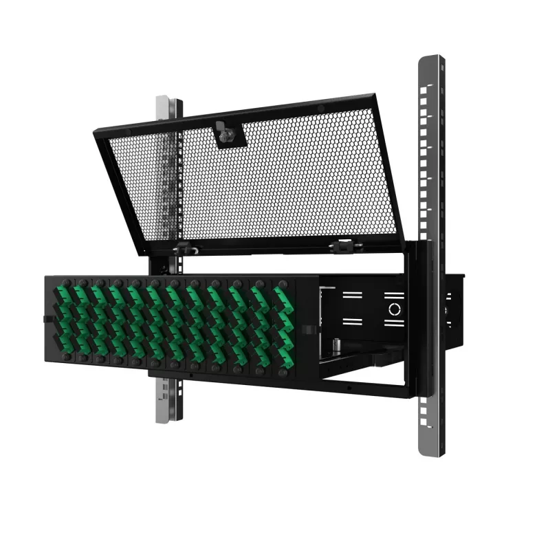 Lanview RAB505BL 5U 19-inch rack mount security cover panel