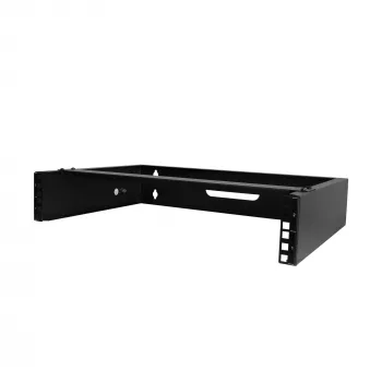 StarTech.com 2U Wall Mount Network Rack - 14In. Deep (Low Profile) - 19 inch Patch Panel Bracket for Shallow Server, IT Equipment, Network Switches - 77lbs/35kg Weight Capacity, Black