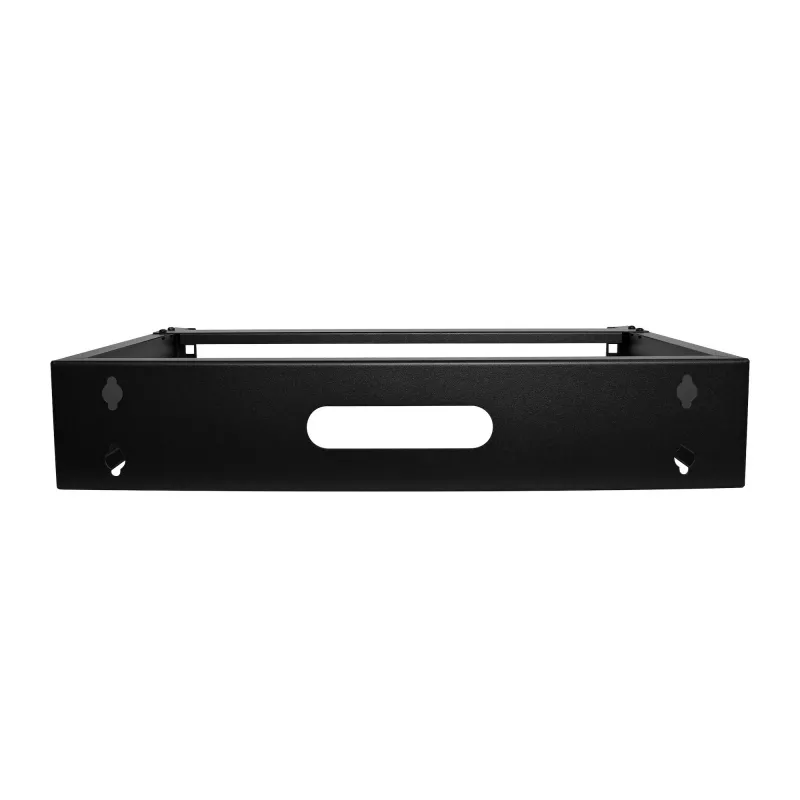 StarTech.com 2U Wall Mount Network Rack - 14In. Deep (Low Profile) - 19 inch Patch Panel Bracket for Shallow Server, IT Equipment, Network Switches - 77lbs/35kg Weight Capacity, Black