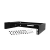 StarTech.com 2U Wall Mount Network Rack - 14In. Deep (Low Profile) - 19 inch Patch Panel Bracket for Shallow Server, IT Equipment, Network Switches - 77lbs/35kg Weight Capacity, Black