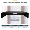 StarTech.com 2U Wall Mount Network Rack - 14In. Deep (Low Profile) - 19 inch Patch Panel Bracket for Shallow Server, IT Equipment, Network Switches - 77lbs/35kg Weight Capacity, Black