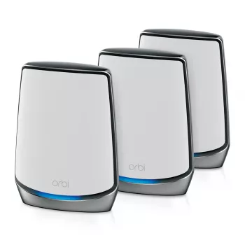 NETGEAR Orbi RBK853 AX6000 WiFi 6 Mesh System Tri-band (2.4 GHz / 5 GHz / 5 GHz) Wi-Fi 6 (802.11ax) Grey 4 Internal