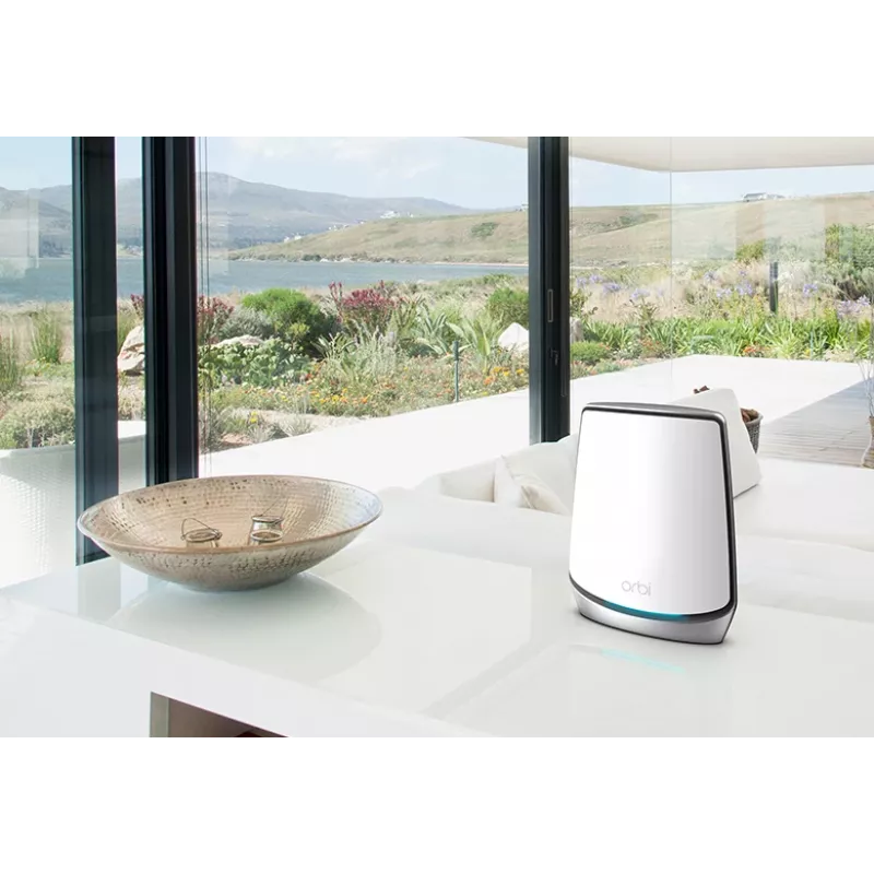 NETGEAR Orbi RBK853 AX6000 WiFi 6 Mesh System Tri-band (2.4 GHz / 5 GHz / 5 GHz) Wi-Fi 6 (802.11ax) Grey 4 Internal