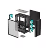 PC Case DeepCool CC560 V2 Midi Tower Black — ATX/microATX, Tempered Glass, RGB Front, 360mm Front Radiator, 370mm GPU