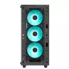 PC Case DeepCool CC560 V2 Midi Tower Black — ATX/microATX, Tempered Glass, RGB Front, 360mm Front Radiator, 370mm GPU