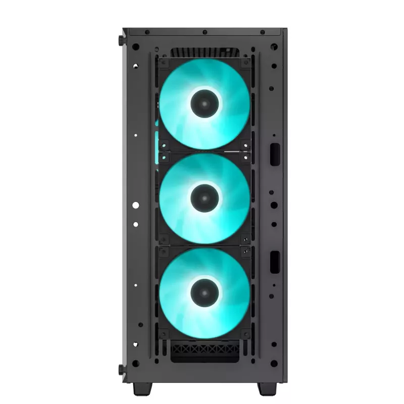 PC Case DeepCool CC560 V2 Midi Tower Black — ATX/microATX, Tempered Glass, RGB Front, 360mm Front Radiator, 370mm GPU