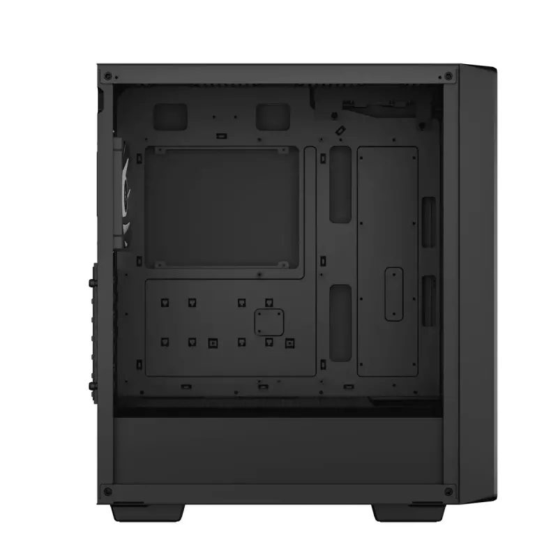 PC Case DeepCool CC560 V2 Midi Tower Black — ATX/microATX, Tempered Glass, RGB Front, 360mm Front Radiator, 370mm GPU