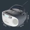 Portable boombox Reflexion RCR2260DAB white/grey with DAB+/FM tuner and CD player