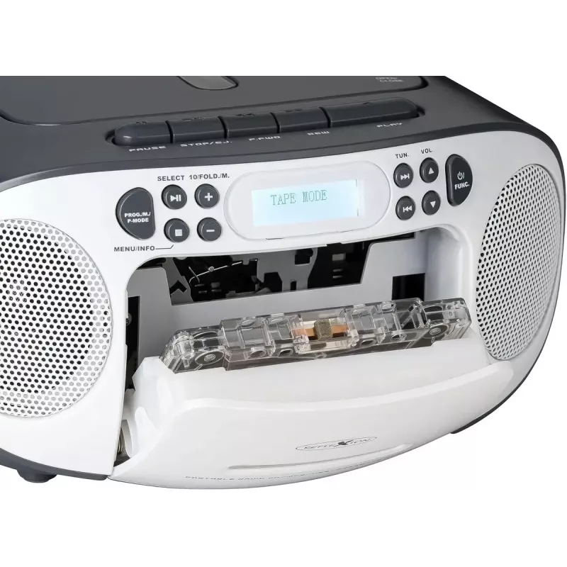 Portable boombox Reflexion RCR2260DAB white/grey with DAB+/FM tuner and CD player