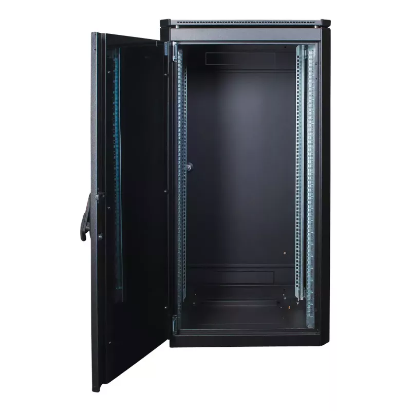 Freestanding rack LOGON RDL22U66BL 22U Black 600 kg capacity