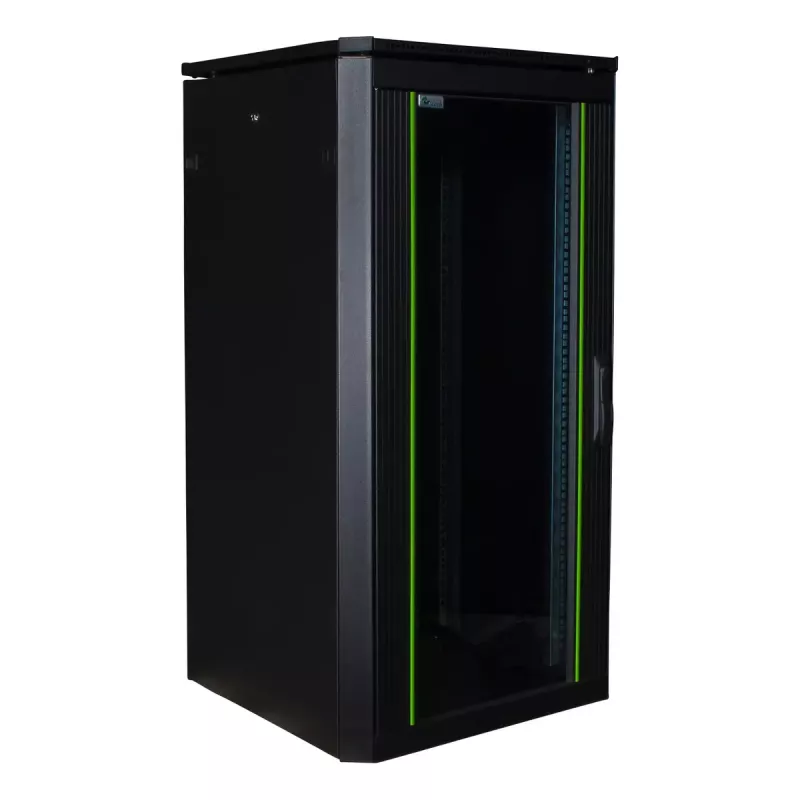 Freestanding rack LOGON RDL22U66BL 22U Black 600 kg capacity