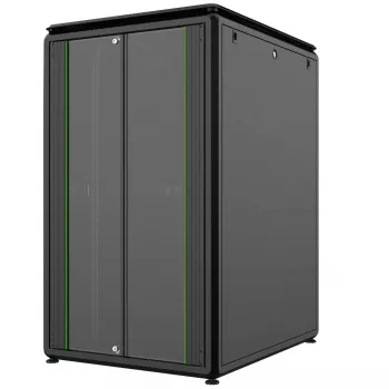 LANVIEW RDL26U81BL 26U 19-inch Free Standing Rack Cabinet, 600x800x1330 mm, Black, IP20, 600 kg
