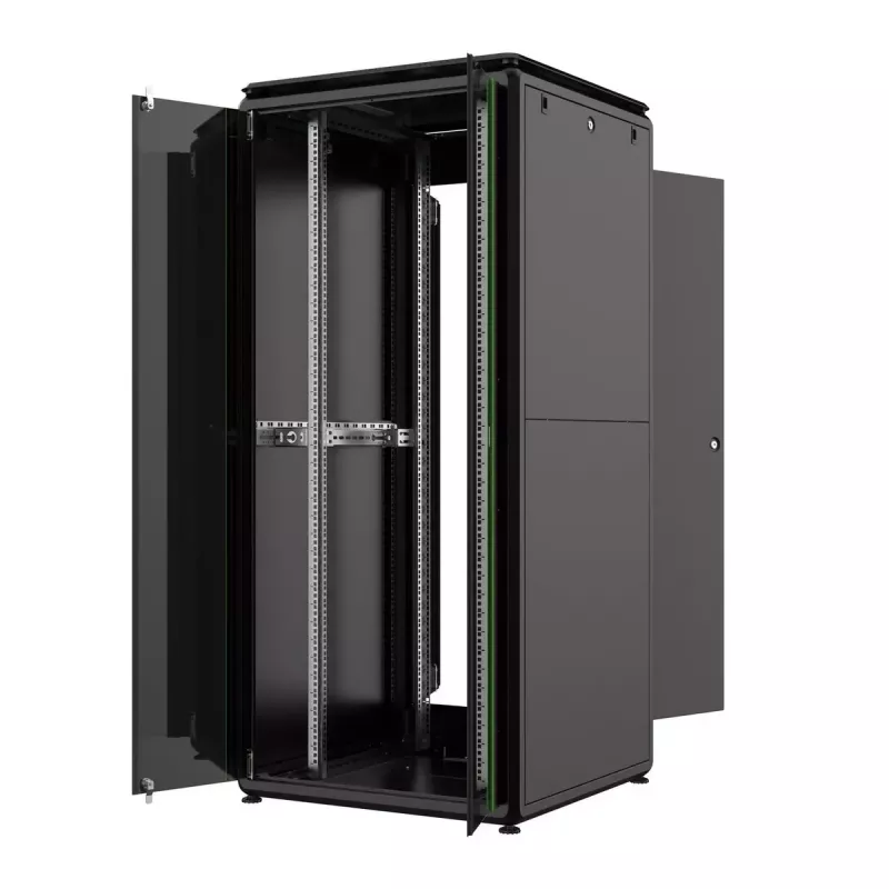 Lanview RDL36U88BL 36U 19 inch Free-Standing Rack Cabinet 800x800x1786mm Black 600kg IP20