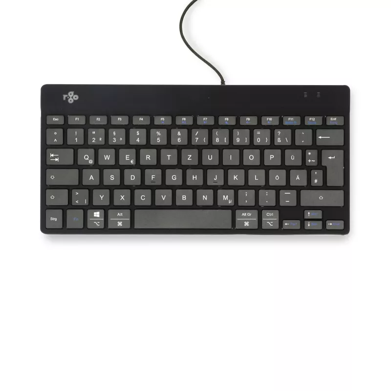 R-Go Tools Ergonomic keyboard R-Go Compact Break, compact keyboard with break software, QWERTZ (DE), wired, black