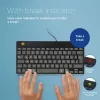 R-Go Tools Ergonomic keyboard R-Go Compact Break, compact keyboard with break software, QWERTZ (DE), wired, black