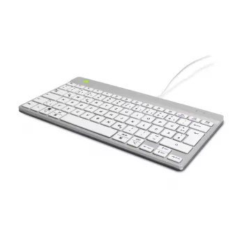 R-Go Tools Ergonomic keyboard R-Go Compact Break, compact keyboard with break software, QWERTZ (DE), wired, white