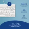 R-Go Tools Ergonomic keyboard R-Go Compact Break, compact keyboard with break software, QWERTZ (DE), wired, white