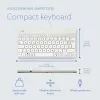 R-Go Tools Ergonomic keyboard R-Go Compact Break, compact keyboard with break software, QWERTZ (DE), wired, white