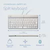 R-Go Tools Ergonomic keyboard R-Go Split Break with break software, ergonomic split keyboard, QWERTZ (DE), Bluetooth, white
