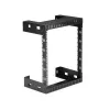 StarTech.com 12U 19 inch Wall Mount Network Rack - 12 inch Deep 2 Post Open Frame Server Room Rack for Data/AV/IT/Computer Equipment/Patch Panel with Cage Nuts & Screws 200lb Capacity, Black (RK12WALLO)