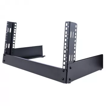StarTech.com 4U 2-Post Open Frame Desktop Rack, 19 inch Free Standing Server Rack, Black