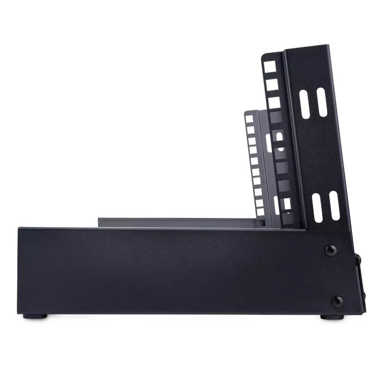 StarTech.com 4U 2-Post Open Frame Desktop Rack, 19 inch Free Standing Server Rack, Black