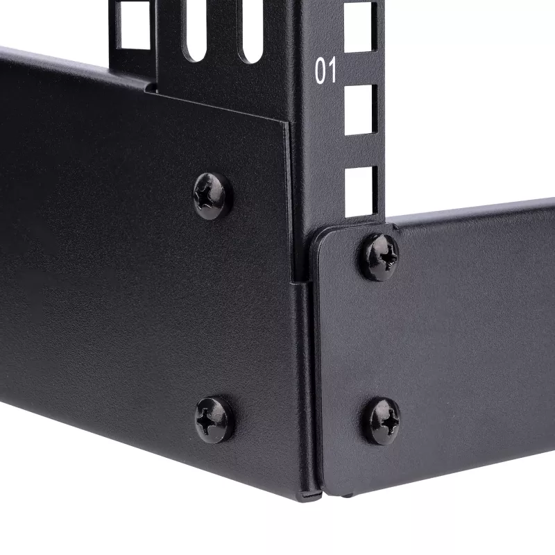StarTech.com 4U 2-Post Open Frame Desktop Rack, 19 inch Free Standing Server Rack, Black