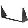 StarTech.com 5U Vertical Wall Mount Rack – 19in Low Profile Open Frame Bracket for Network, Server, AV and IT Equipment, Black
