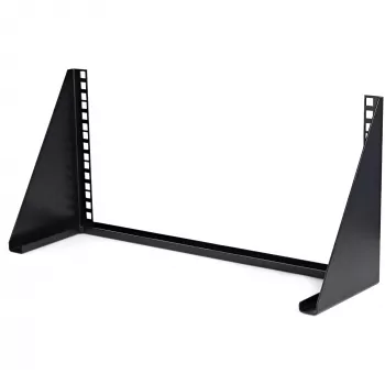 StarTech.com 5U Vertical Wall Mount Rack – 19in Low Profile Open Frame Bracket for Network, Server, AV and IT Equipment, Black