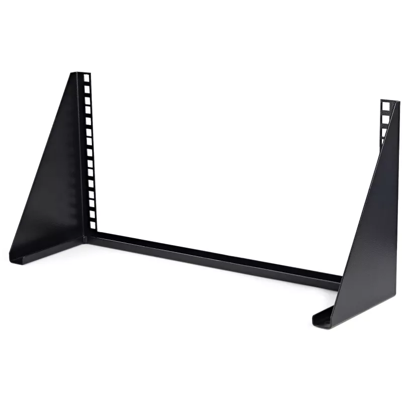 StarTech.com 5U Vertical Wall Mount Rack – 19in Low Profile Open Frame Bracket for Network, Server, AV and IT Equipment, Black