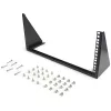 StarTech.com 5U Vertical Wall Mount Rack – 19in Low Profile Open Frame Bracket for Network, Server, AV and IT Equipment, Black