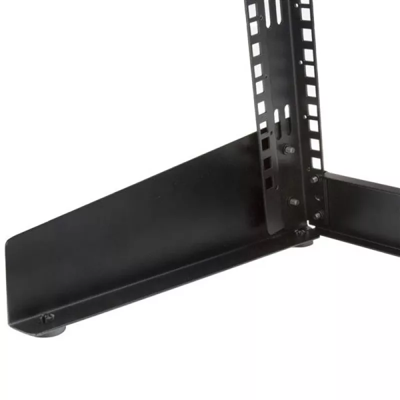 StarTech.com 2-Post 8U Desktop Server Rack, Small Open Frame 19in Computer Rack, Compact Network Rack for AV / Studio / Data / IT Equipment - Free Standing Two-Post Home/Office Rack