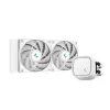 All-in-one liquid cooler DeepCool LE520 WH — 120 mm fan, 220 W TDP, white, supports LGA 1150/1151/1155/1200/1700 and AM4/AM5