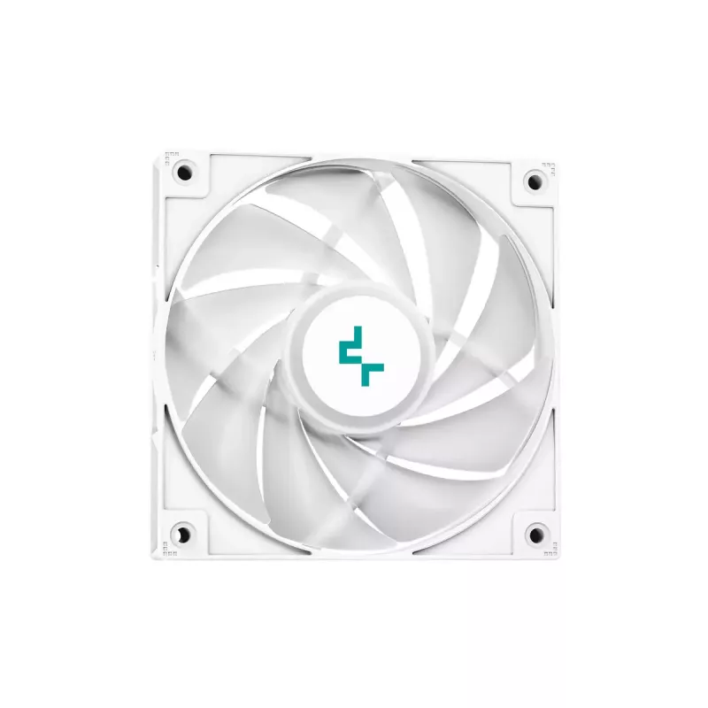 All-in-one liquid cooler DeepCool LE520 WH — 120 mm fan, 220 W TDP, white, supports LGA 1150/1151/1155/1200/1700 and AM4/AM5