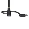 StarTech.com 3.3ft (1m) Rugged USB Multi Charging Cable, USB to Lightning/Micro-USB/Type-C, Apple MFi Certified, Aramid Jacket, Universal 3-in-1 USB Charger Cord for iPhone/iPad/Android