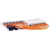 Rackmount.IT RM-FR-T10I 1U Rack Mount Kit for FortiGate 60E/61E with Shielded CAT6 Cables and Couplers, White