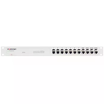 Rackmount.IT RM-FR-T10I 1U Rack Mount Kit for FortiGate 60E/61E with Shielded CAT6 Cables and Couplers, White